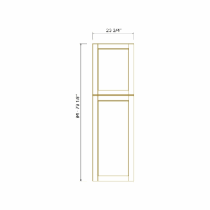 Pebble Grey - Tall Decorative Panels 84"