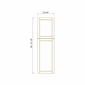 Pebble Grey - Tall Decorative Panels 96"