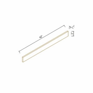 Pebble Grey - 3"W Wall Fillers