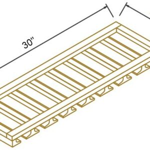 Wall Glass Hangers 30''
