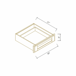Pebble Grey - Knee Drawers 33"