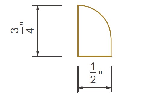 Quarter Round Molding