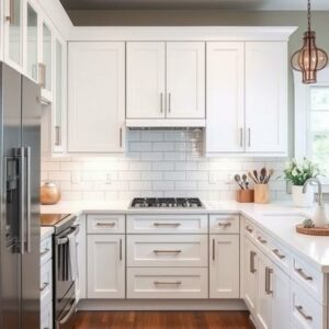 White Shaker - Tall Cabinets Pantry