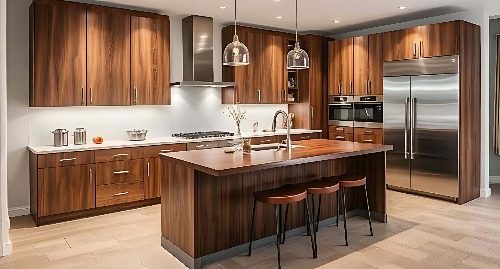 Euro Walnut - Vanity Drawer Base